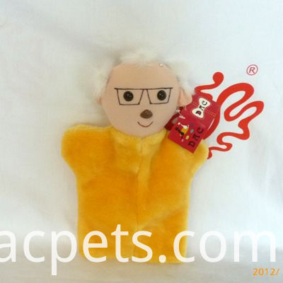 the aged plush hand puppet the aged plush hand puppet